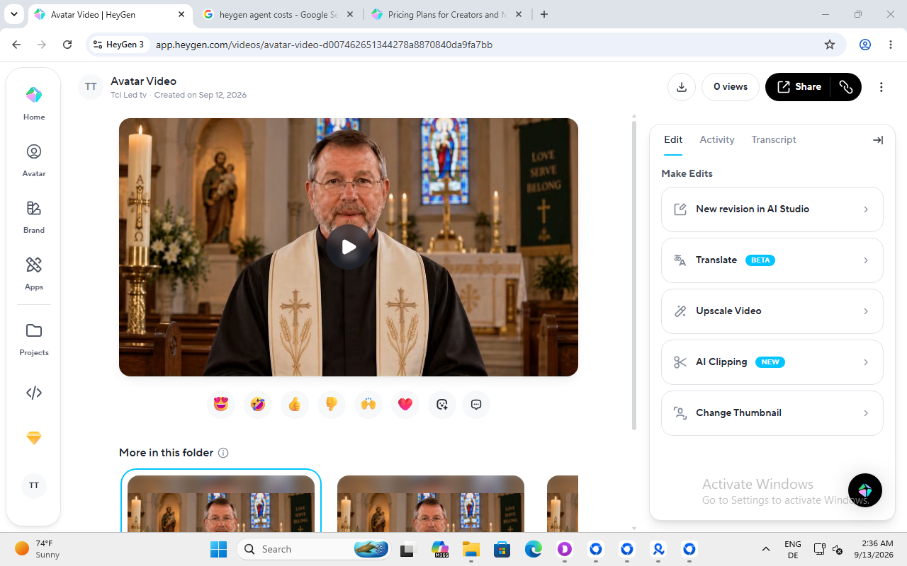 Live HeyGen Screen